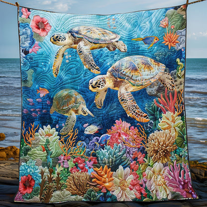 Tropical Turtle Adventure WN1008014CL Quilt