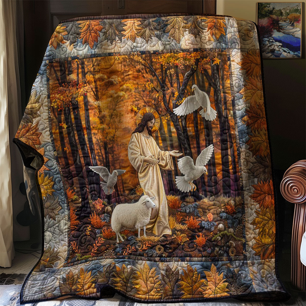 Trust In Jesus Light WN2808003CL Quilt