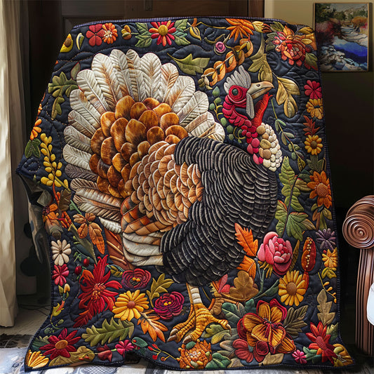 Turkey Thanksgiving Festive SR1508037CL Quilt