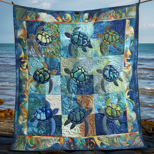 Turtle Blues WN0808047CL Quilt