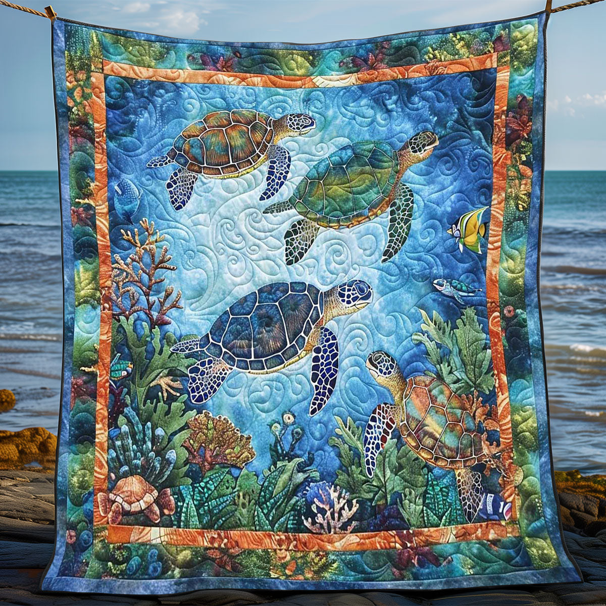 Turtle Current Bliss WN0808070CL Quilt