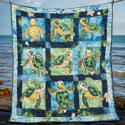 Turtle Ocean Drift WN0808106CL Quilt