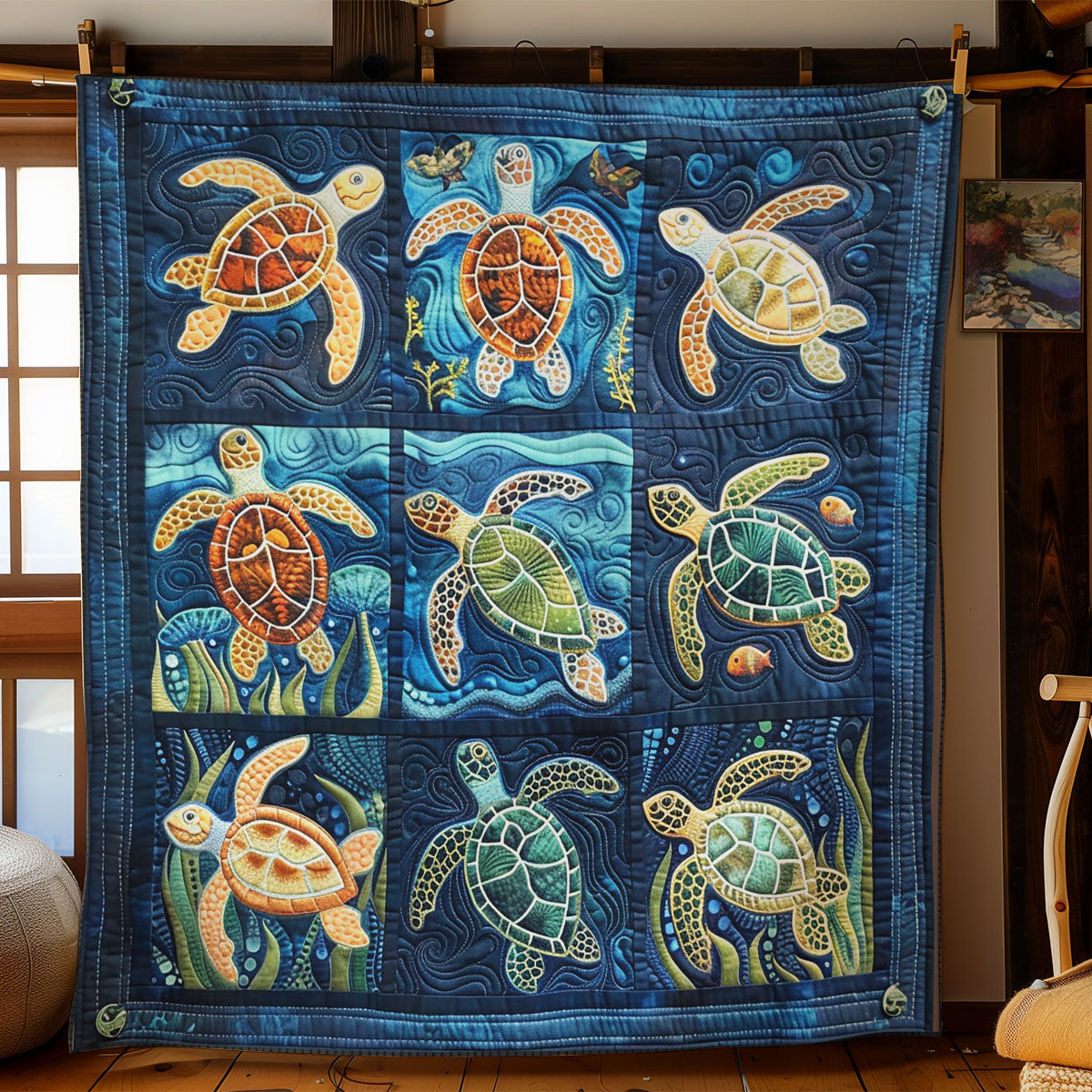 Turtle Ocean SR2208004CL Quilt