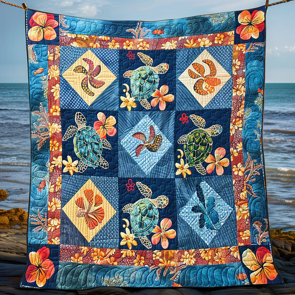 Turtle Paradise WN0808037CL Quilt