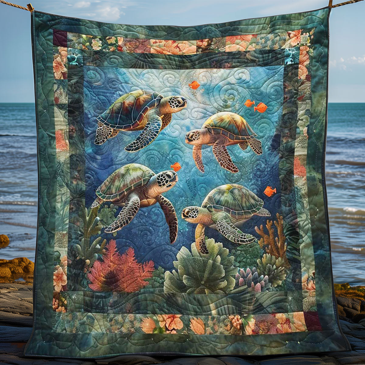 Turtle Reef Dreamscape WN0808074CL Quilt