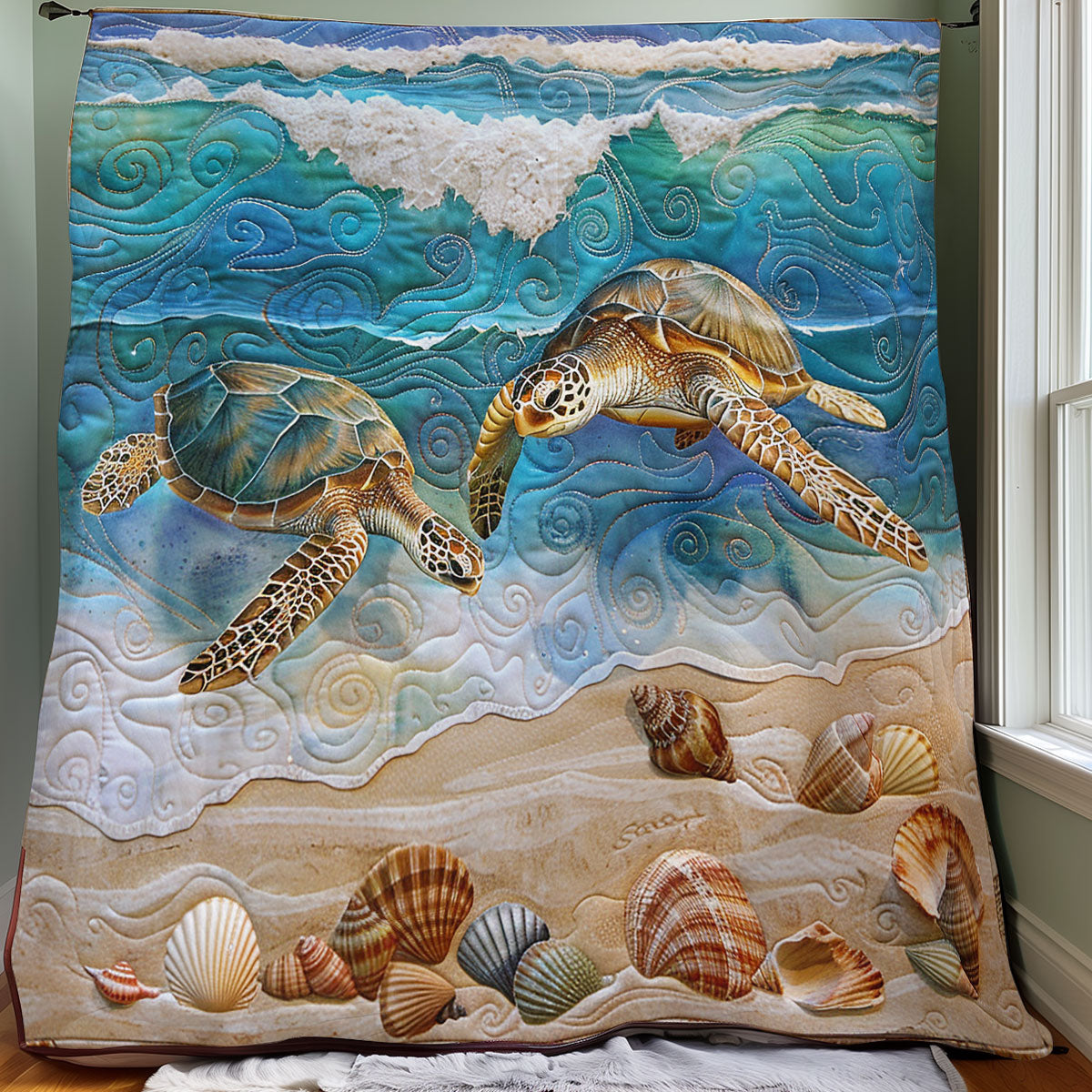 Turtle Sea SR1008042CL Quilt