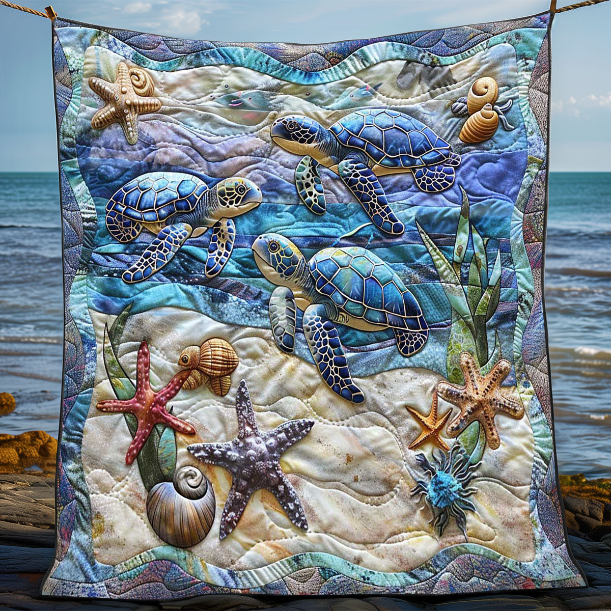 Turtle Shore Retreat WN1408103CL Quilt