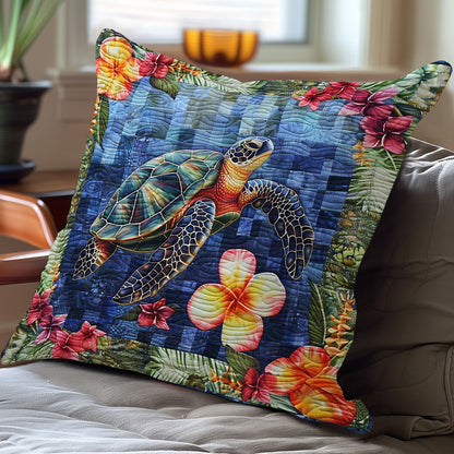 Turtle Tide Blossoms WN3007094CL Quilt Pillow Case