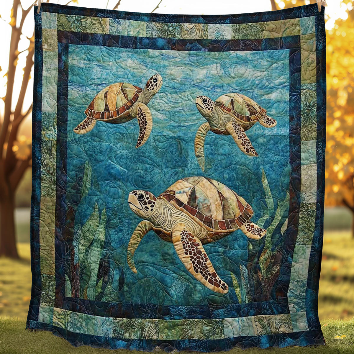 Turtle Tides WN0508010CL Quilt