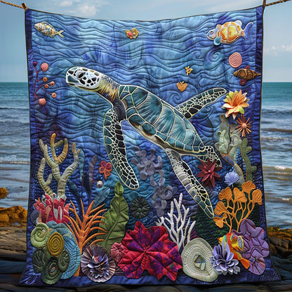 Turtle Undersea Magic WN1008093CL Quilt