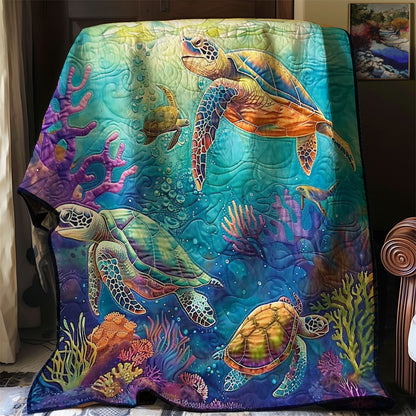 Turtle's Coral Cove WN2408122CL Quilt