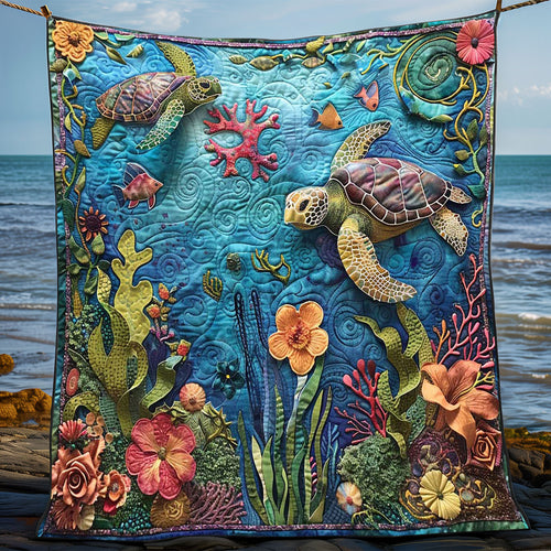 Turtle’s Ocean Embrace WN1008026CL Quilt