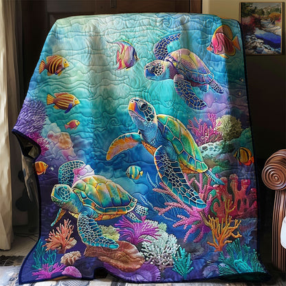 Turtle's Oceanic Treasures WN2408119CL Quilt