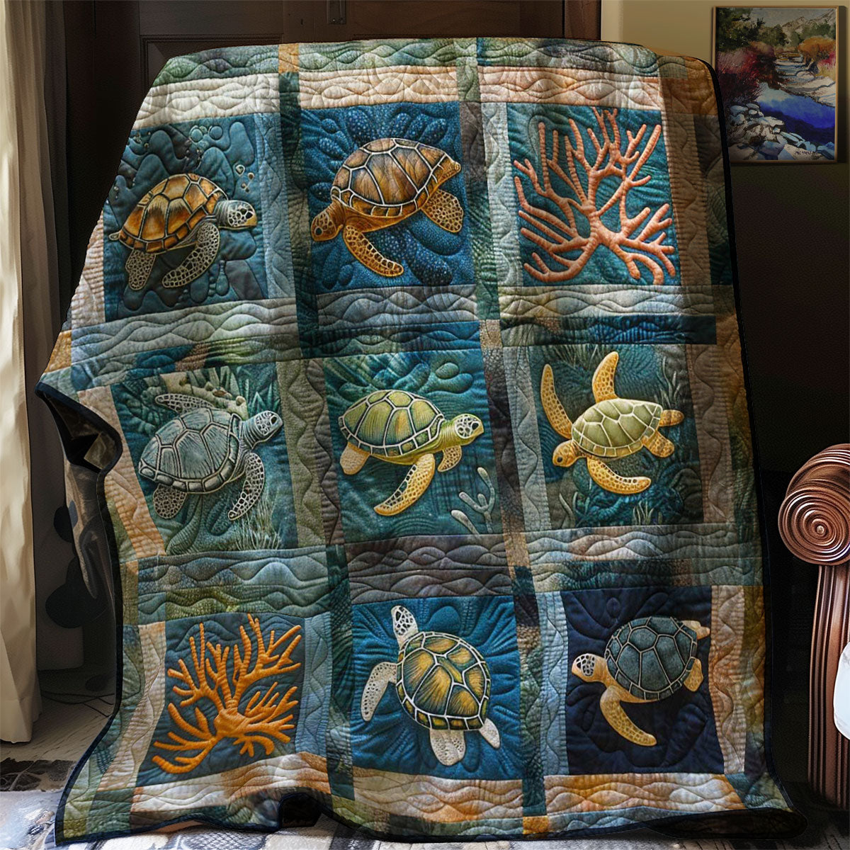 Turtle's Reef Sanctuary WN2408124CL Quilt