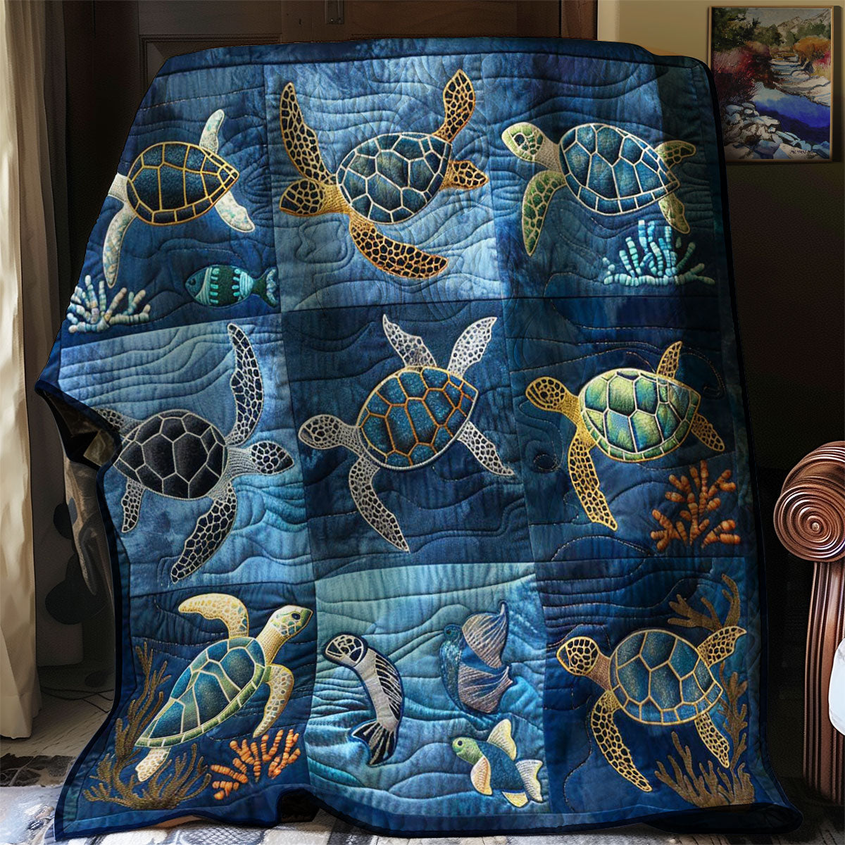 Turtle's Reef Wonderland WN2408132CL Quilt