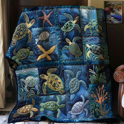 Turtle's Underwater Oasis WN2408134CL Quilt