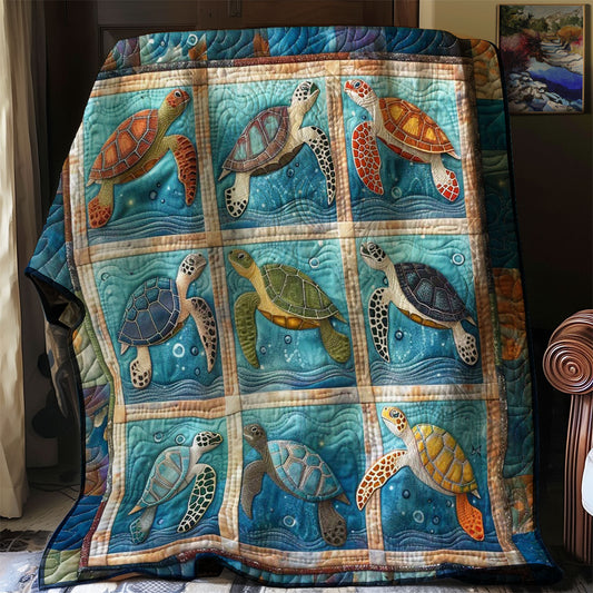 Turtle's Underwater Sanctuary WN2408105CL Quilt