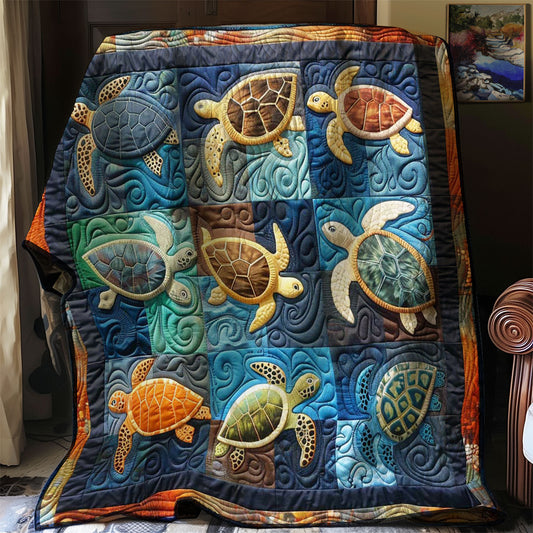 Turtles' Peaceful Sea WN2408069CL Quilt