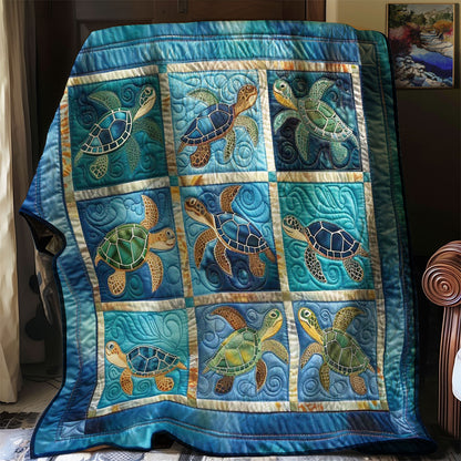 Turtles' Slow Journey WN2408070CL Quilt