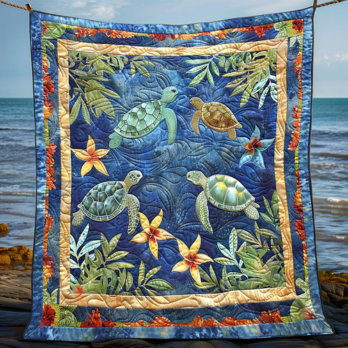 Undersea Turtle Haven WN0808069CL Quilt