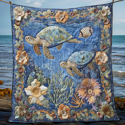 Underwater Turtle WN1008016CL Quilt