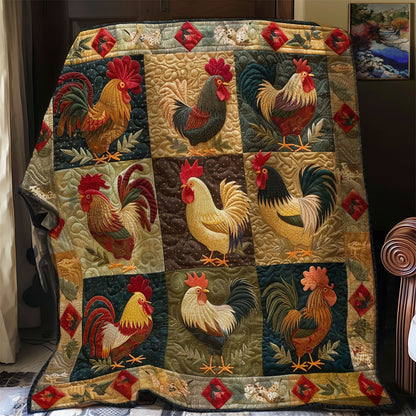 Vintage Chicken SR1608038CL Quilt