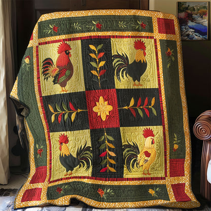 Vintage Roosters SR2208014CL Quilt