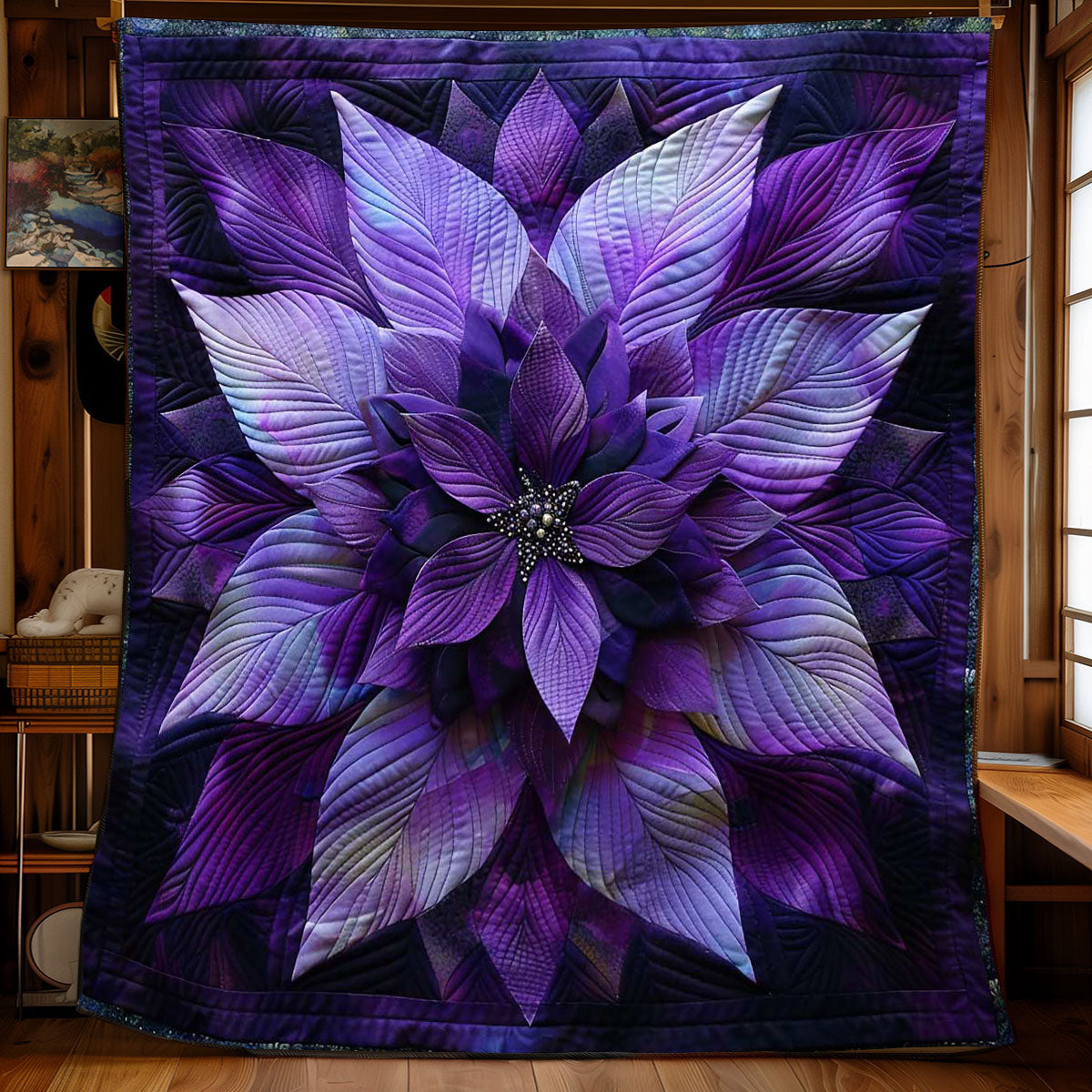 Violet Harmony Blossoms WN1408065CL Quilt