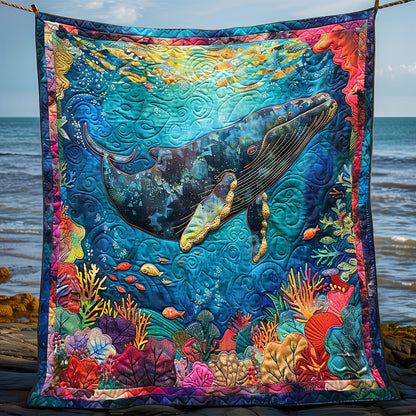 Whales' Celestial Waters WN1408023CL Quilt