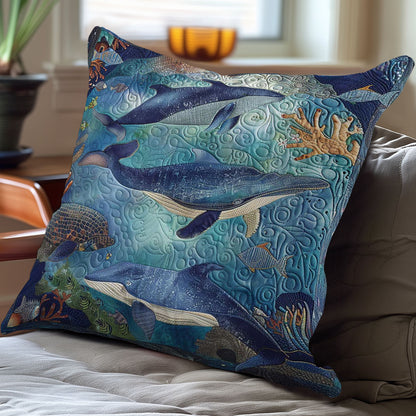 Whales' Horizon Quest WN1408008CL Quilt Pillow Case