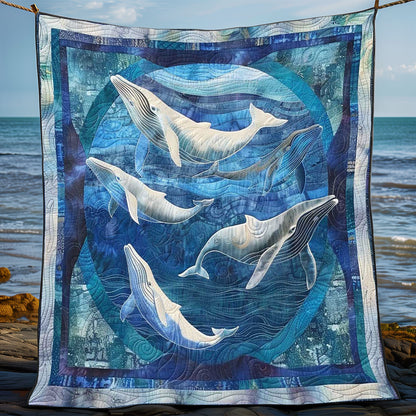 Whales' Tides WN1408010CL Quilt