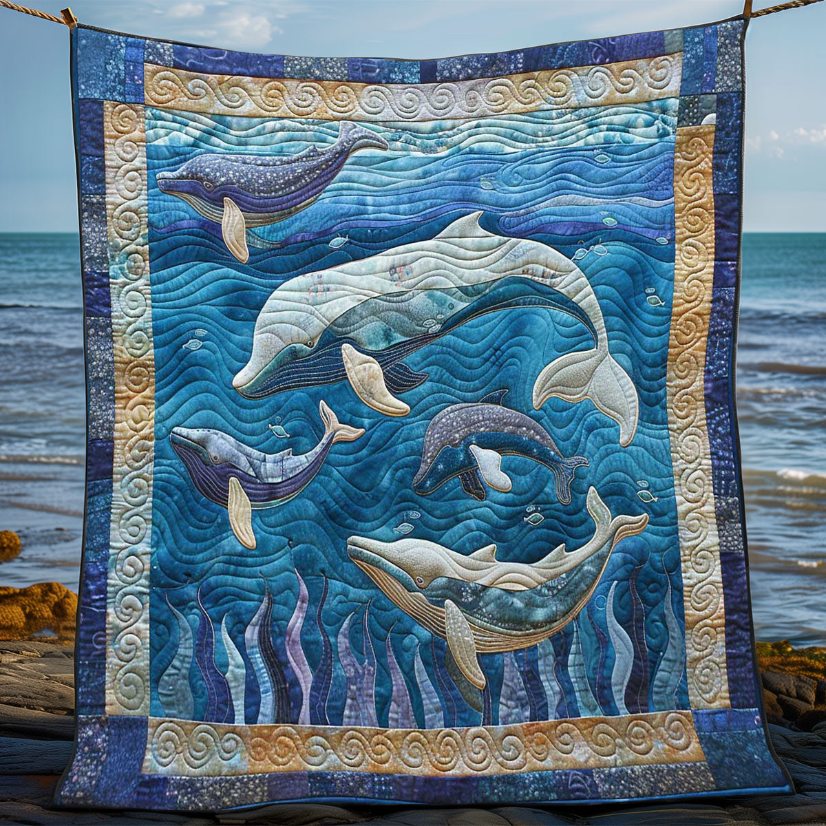 Whales' Voyage WN1408011CL Quilt