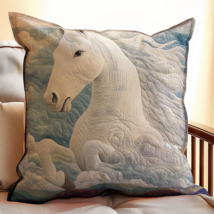 White Horse Wavy WM0308144CL Quilt Pillow Case