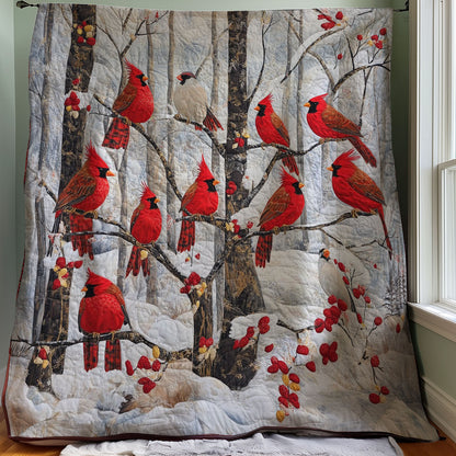 Winter Cardinals WM3107001CL Quilt