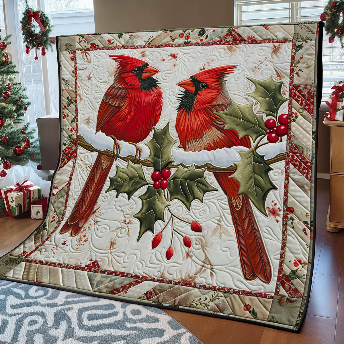 Winter Cardinal SR2308005CL Quilt