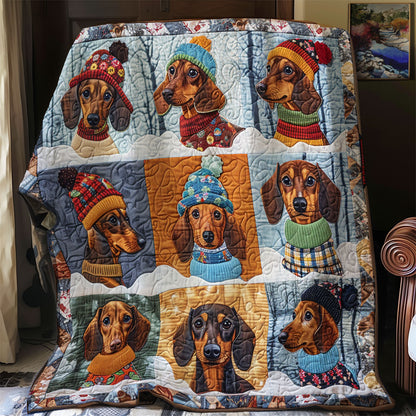 Winter Dachshunds SR2308012CL Quilt