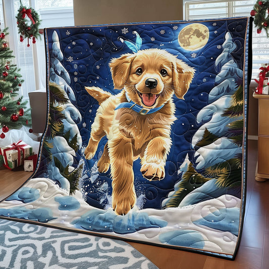 Winter Golden Retriever SR2008016CL Quilt