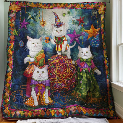 Witch Cat And Yarn WM1608007CL Quilt