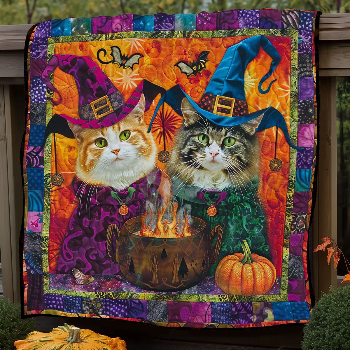 Witch Cat's Cauldron WN1408039CL Quilt