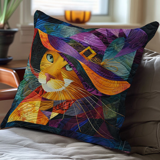 Witch Hat Cat WN3007098CL Quilt Pillow Case