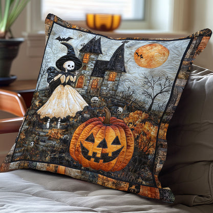 Witch Skeleton WN3107082CL Quilt Pillow Case