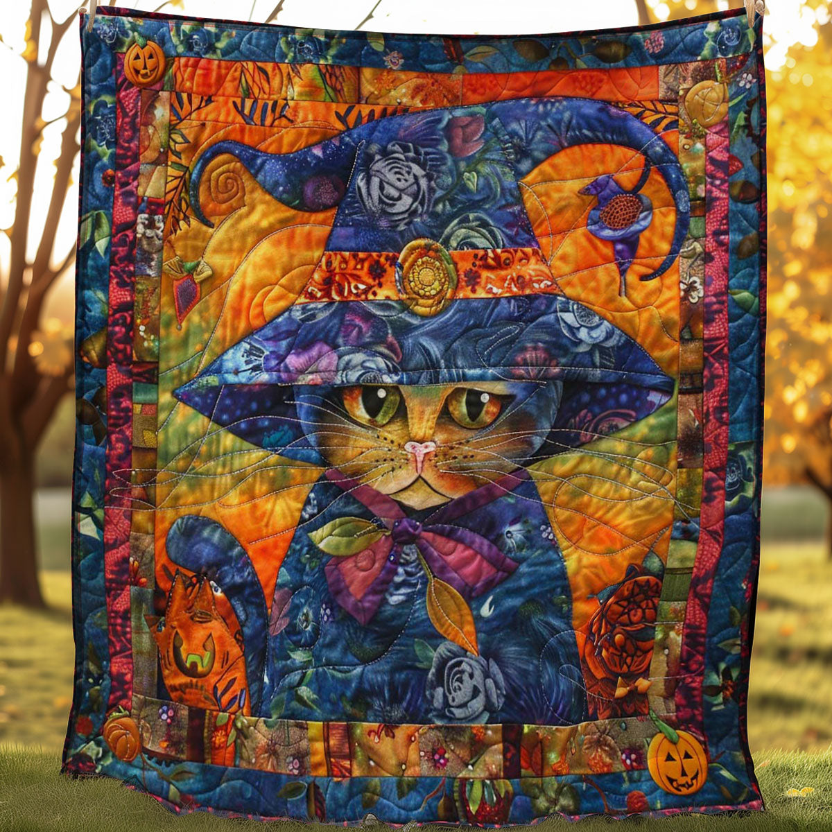 Witch's Beloved Cat WN3007050CL Quilt