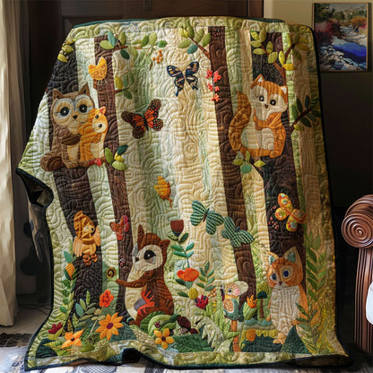 Woodland Creatures Gathering WN2408021CL Quilt