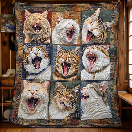 Yawning Cat Haven WN1408111CL Quilt