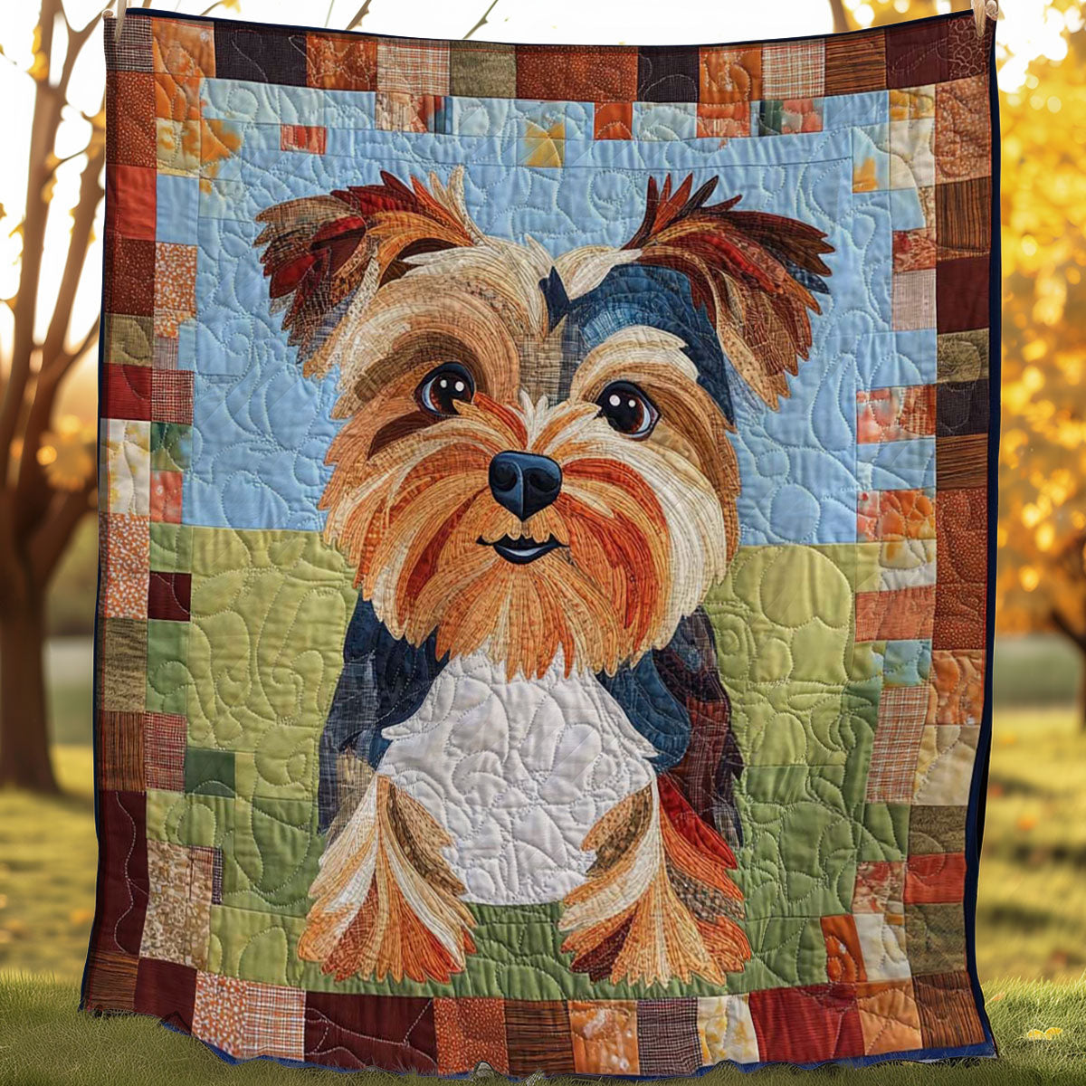 Yorkshire Terrier Funny WN0608055CL Quilt