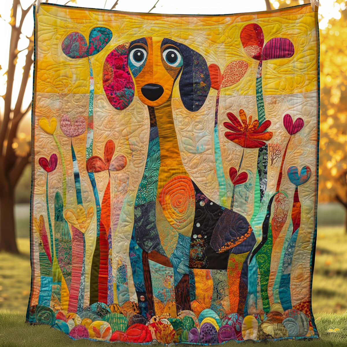Dachshund Cute WN0508023CL Quilt