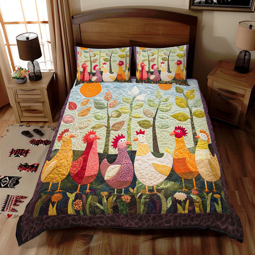 Cheerful Chicks WN1609020CL Duvet Cover Set