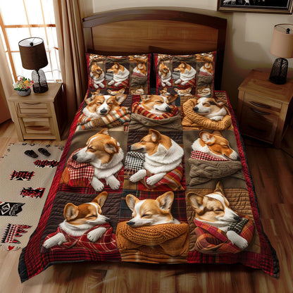 Corgi Snuggle WN1609005CL Duvet Cover Set
