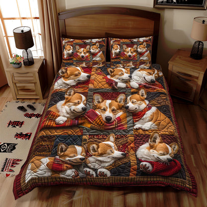 Corgi Soft Snooze WN1609006CL Duvet Cover Set