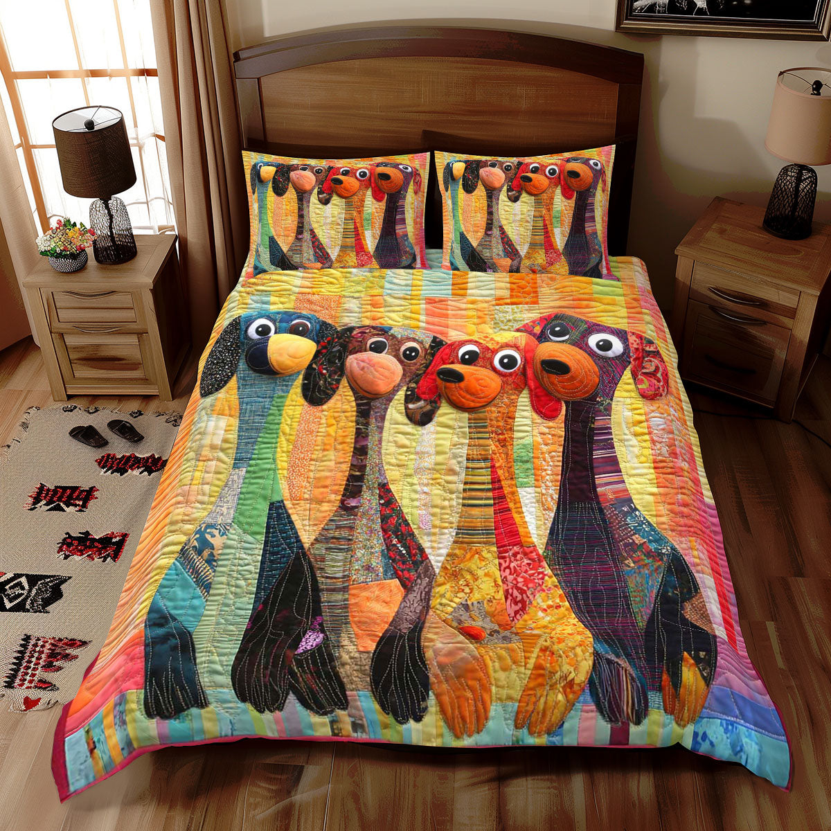 Dachshund Delight WN1609023CL Duvet Cover Set